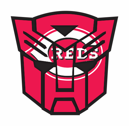 Autobots Cincinnati Reds logo vinyl decal